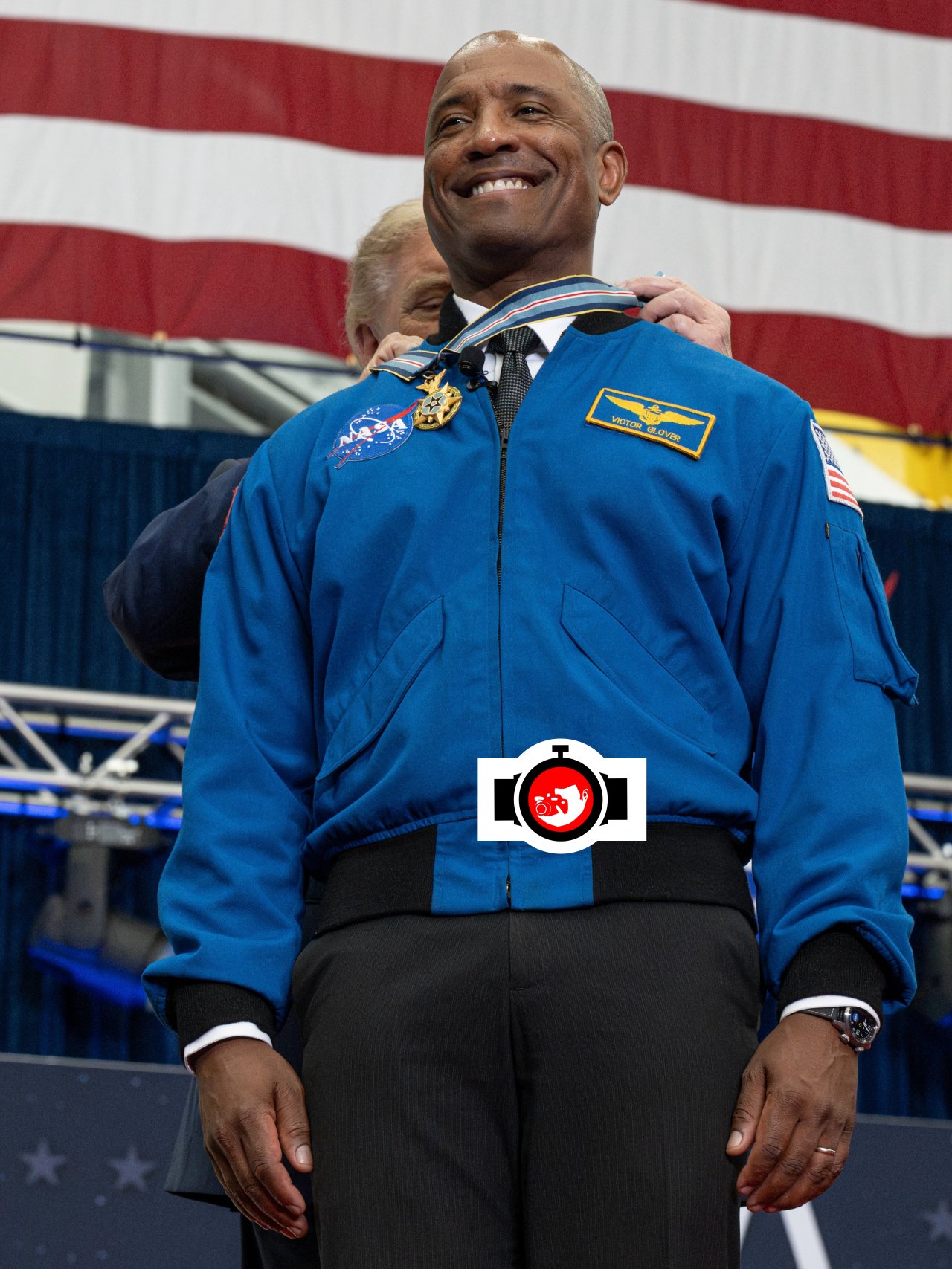 Astronaut Victor Glover Wears Breitling Pilot Watch During Congressional Space Medal of Honor Ceremony
