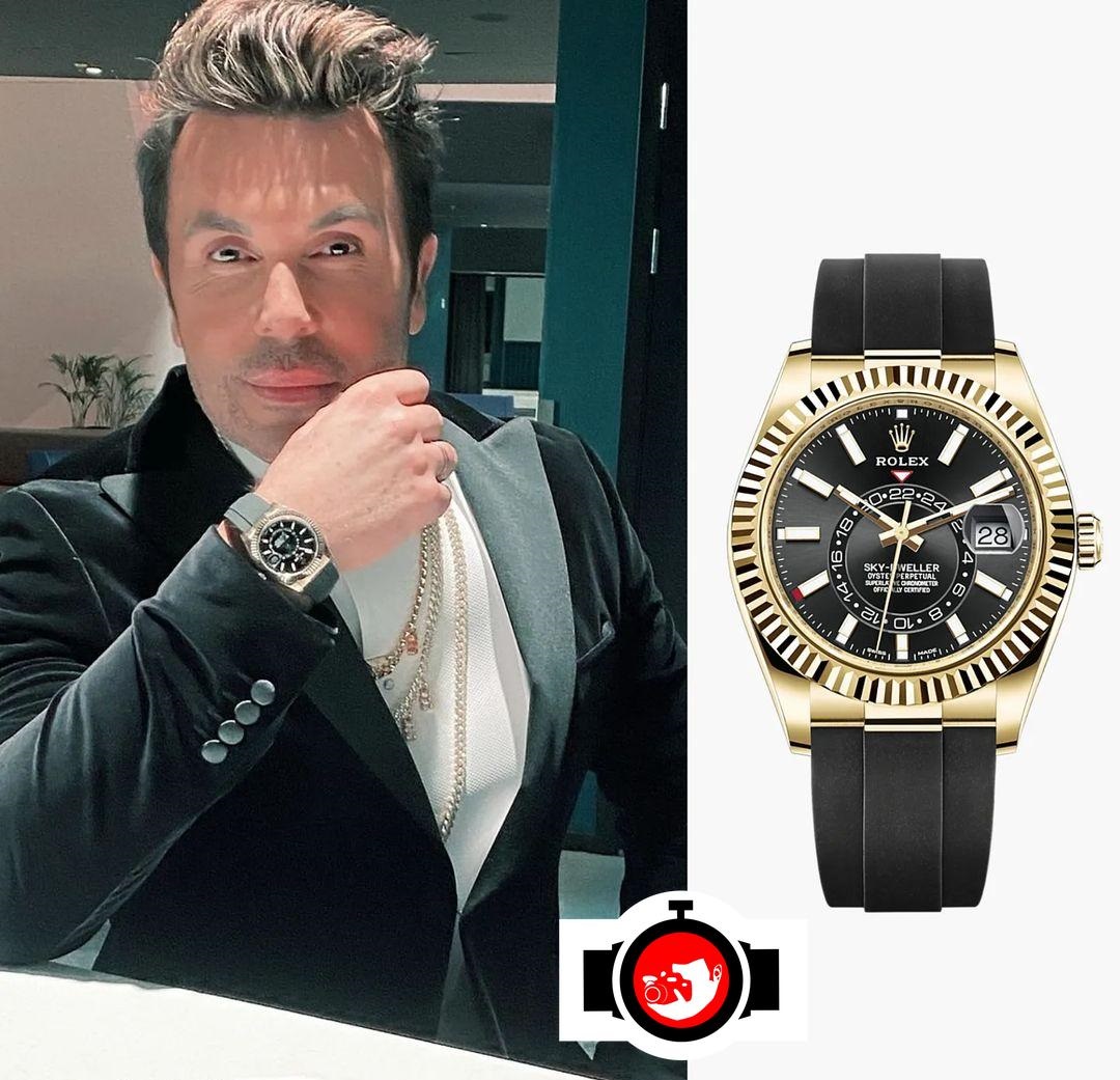 designer Jan Thomas spotted wearing a Rolex 