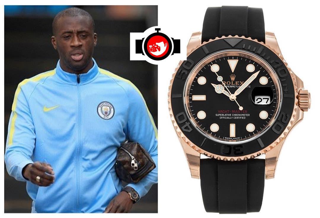 footballer Yaya Toure spotted wearing a Rolex 116655