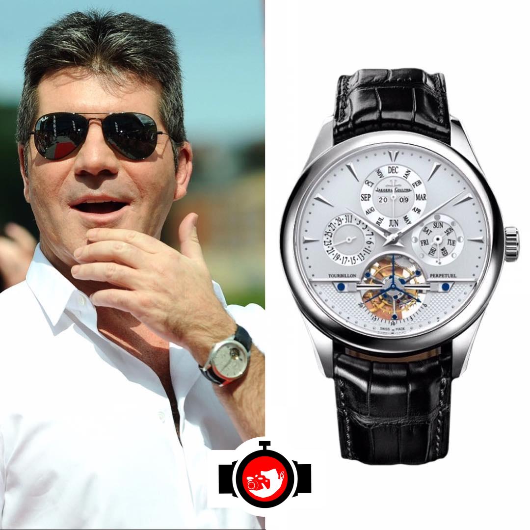 television presenter Simon Cowell spotted wearing a Jaeger LeCoultre 500649a