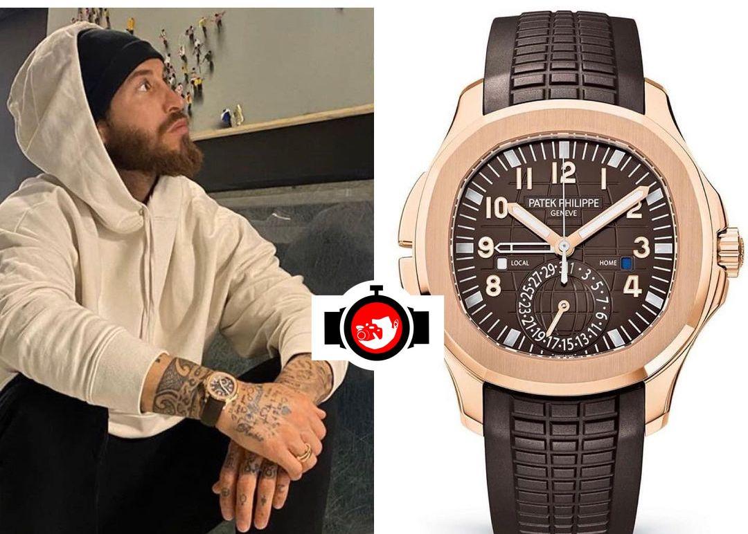 footballer Sergio Ramos spotted wearing a Patek Philippe 5164R