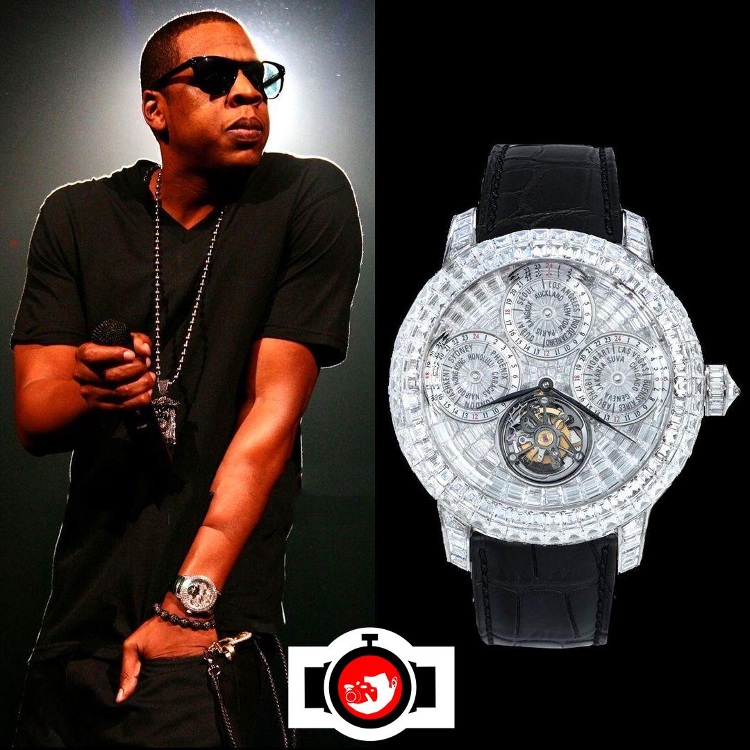 rapper Jay-Z spotted wearing a Jacob & Co 