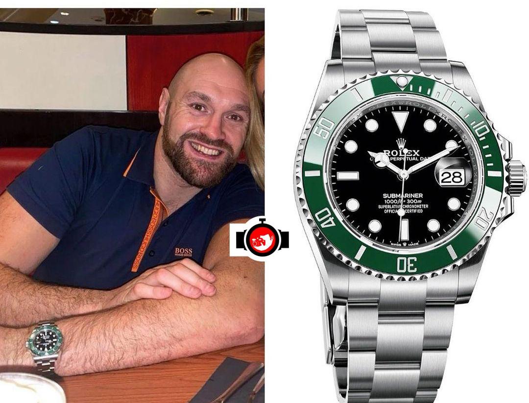 boxer Tyson Fury spotted wearing a Rolex 126610LV