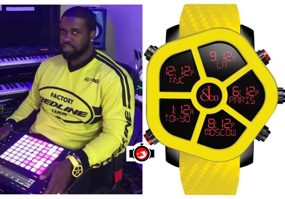 ASAP Ferg's Yellow Jacob & Co Ghost Five Time Zone Watch