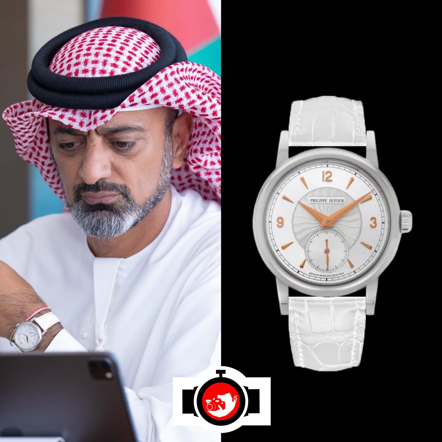 royal Ammar bin Humaid Al Nuaimi spotted wearing a Philippe Dufour 