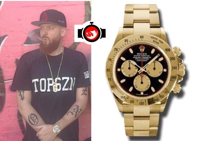 rapper Drake spotted wearing a Rolex 116528