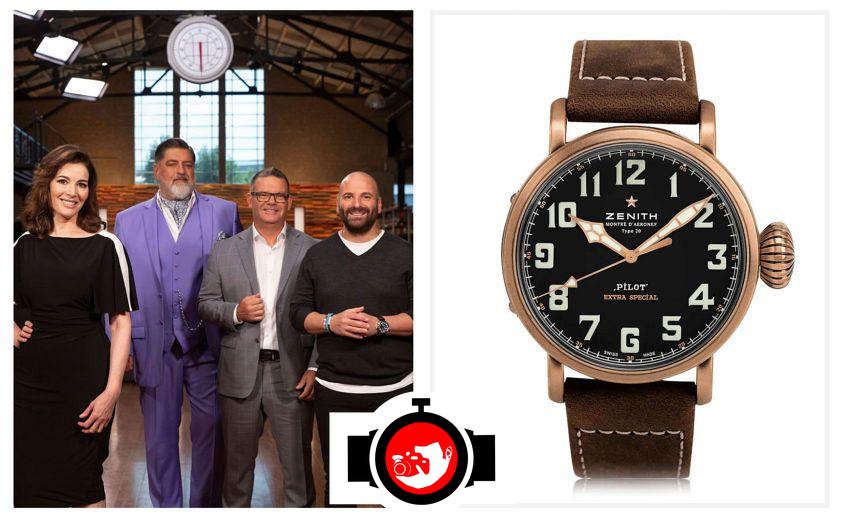 chef George Calombaris spotted wearing a Zenith 