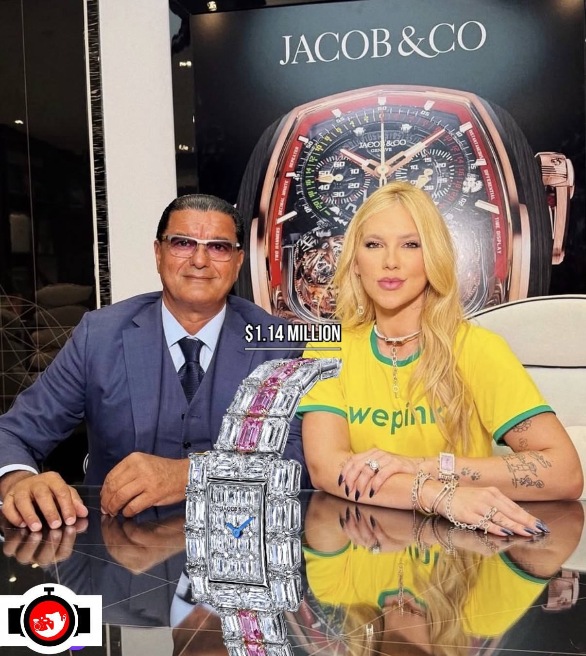 television presenter Virginia spotted wearing a Jacob & Co. 