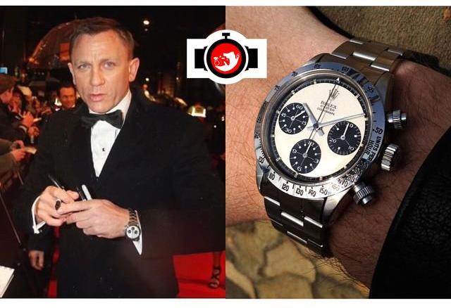 actor Daniel Craig spotted wearing a Rolex 