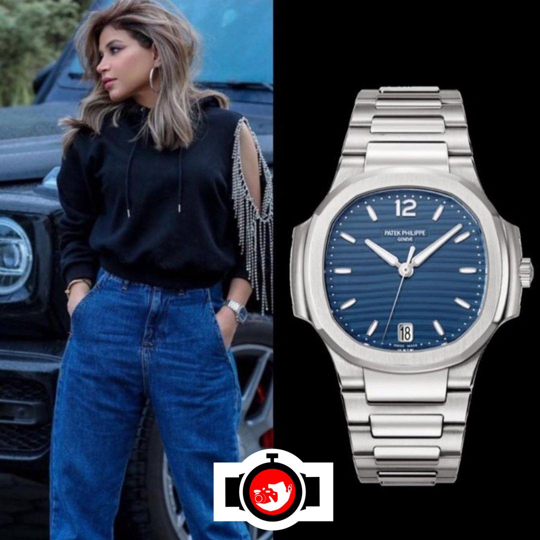influencer Noha Nabil spotted wearing a Patek Philippe 7118/1A-001