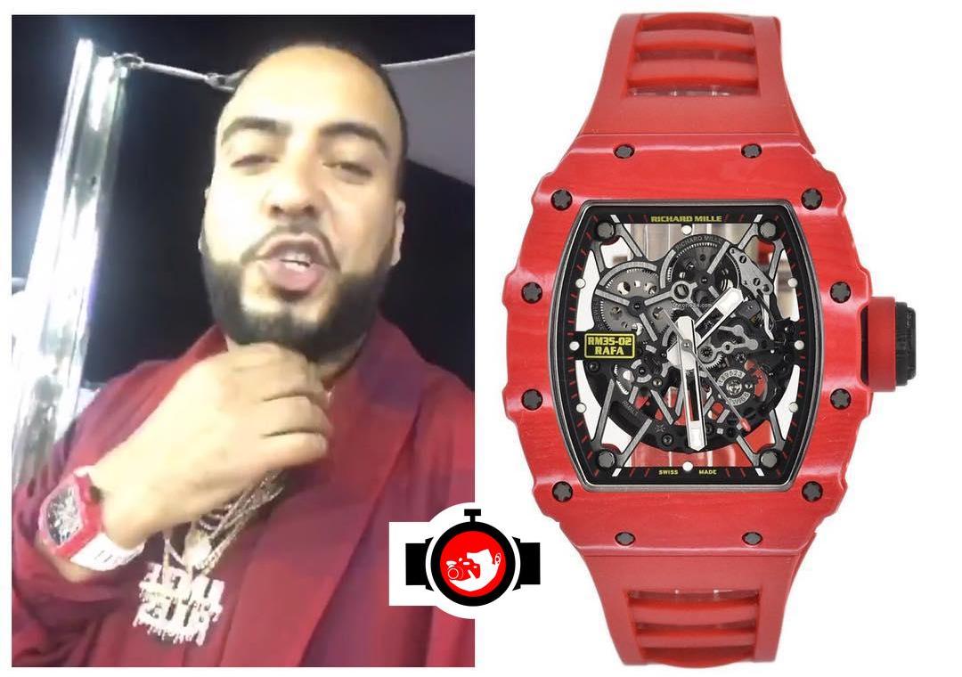 rapper French Montana spotted wearing a Richard Mille RM35-02