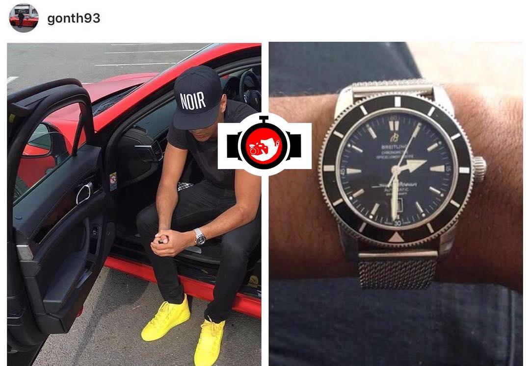 youtuber Gonth spotted wearing a Breitling A1732024B868152A