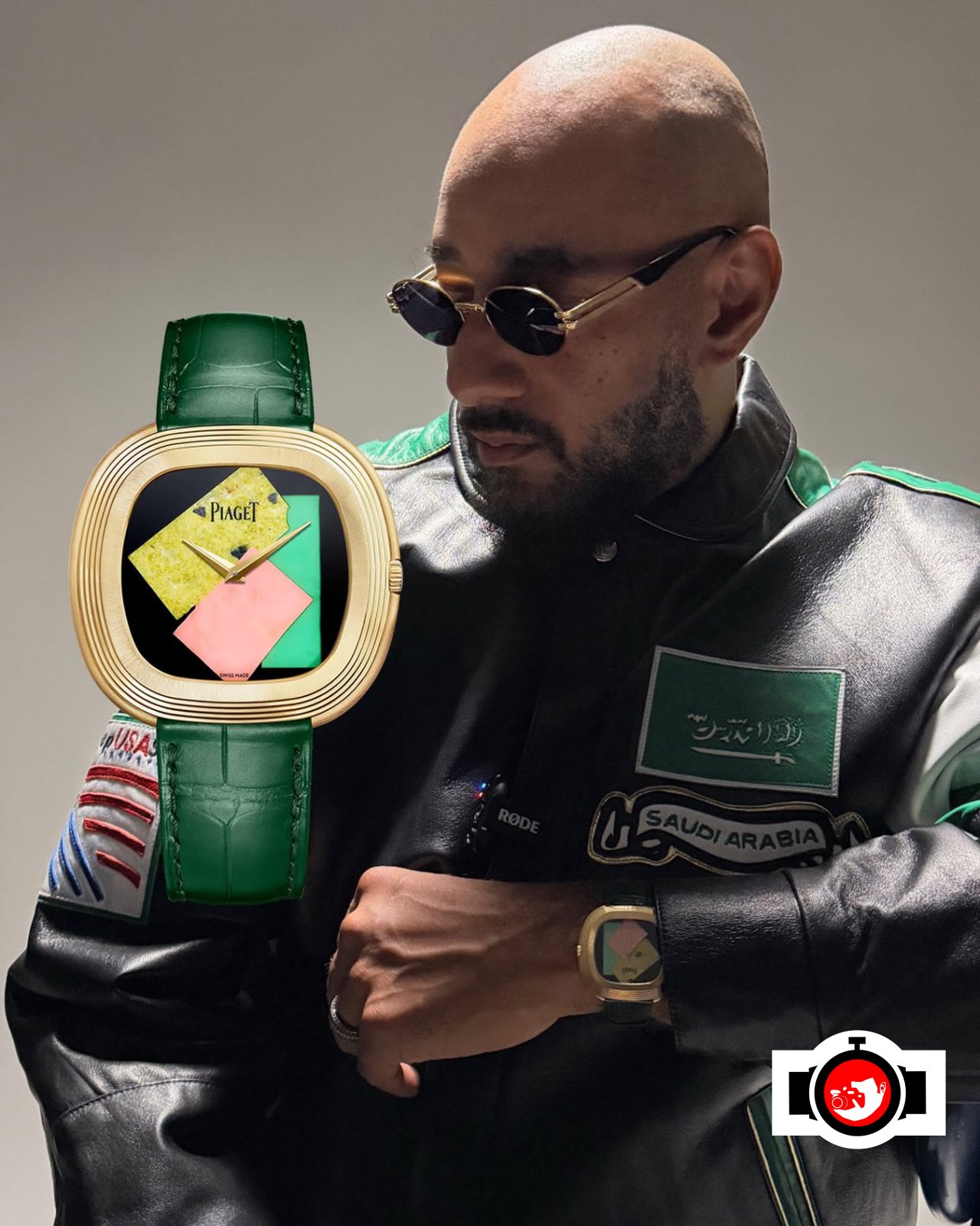 music producer, rapper Swizz Beatz spotted wearing a Piaget G0A50001