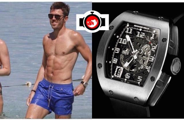 footballer Michael Carrick spotted wearing a Richard Mille RM10