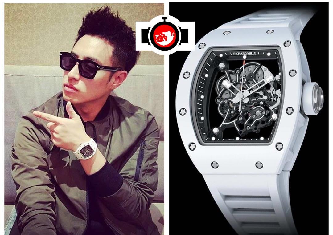 singer Will Pan spotted wearing a Richard Mille RM55