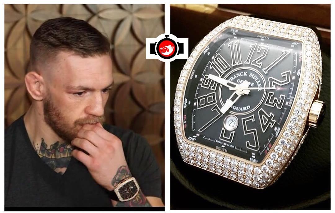 mixed martial artist Conor McGregor spotted wearing a Franck Muller 
