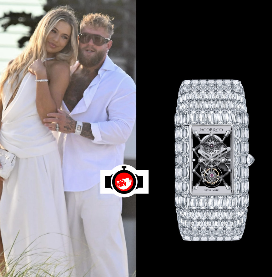 youtuber Jake Paul spotted wearing a Jacob & Co. Billionaire Ashoka