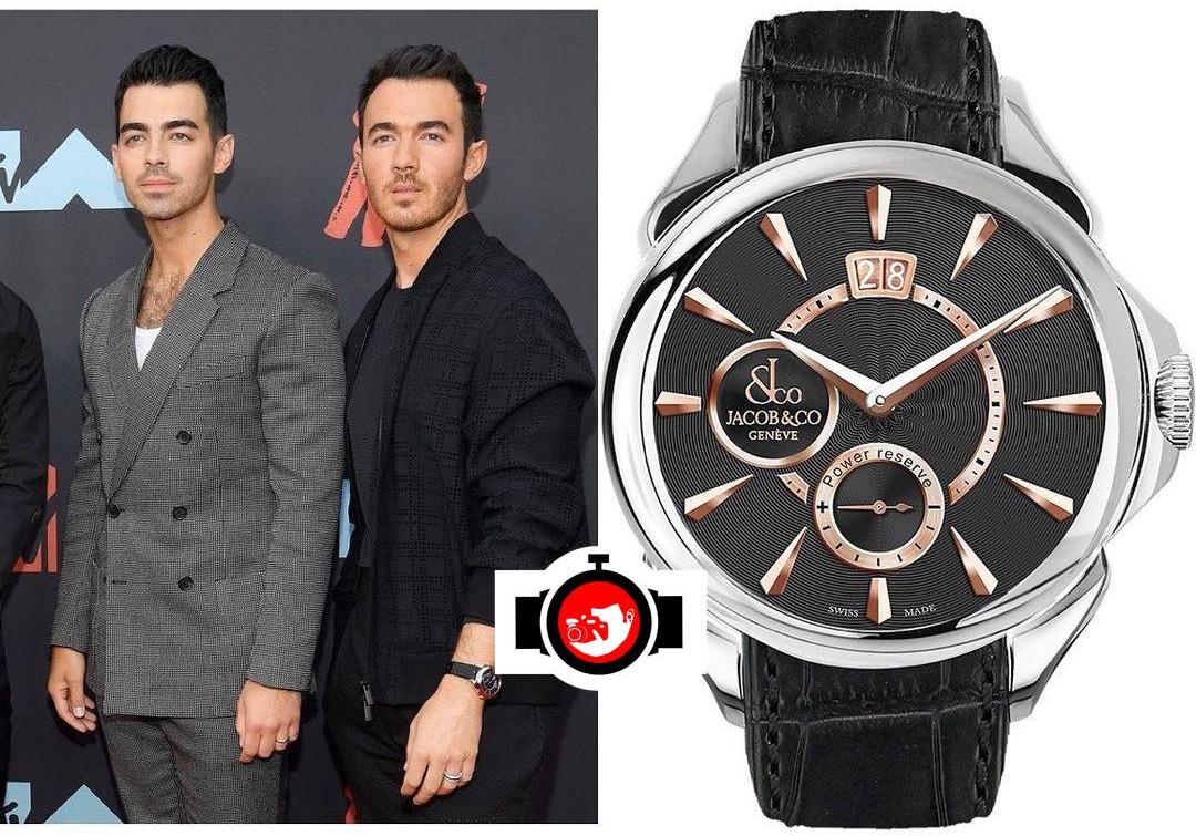 singer Kevin Jonas spotted wearing a Jacob & Co PC400.10.NS.NK.A