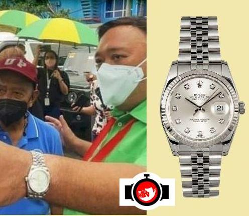 politician Harry Roque spotted wearing a Rolex 116234