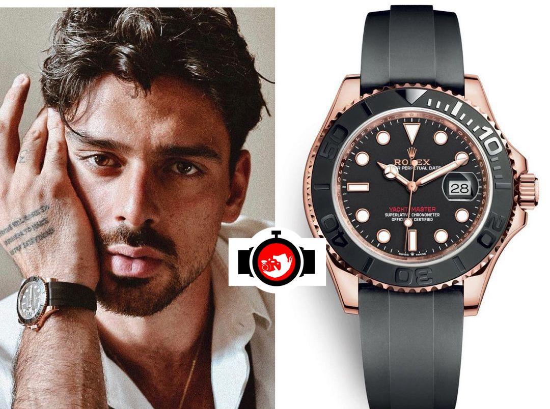 actor Michele Morrone spotted wearing a Rolex 126655