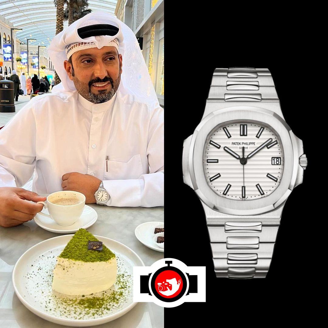business man Khaled Alenezi spotted wearing a Patek Philippe 5711/1A-011