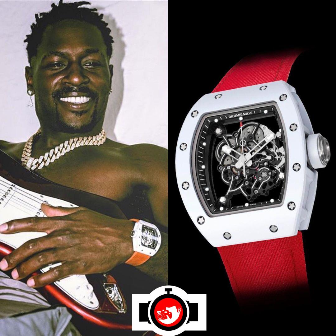 american football player Antonio Brown spotted wearing a Richard Mille RM55