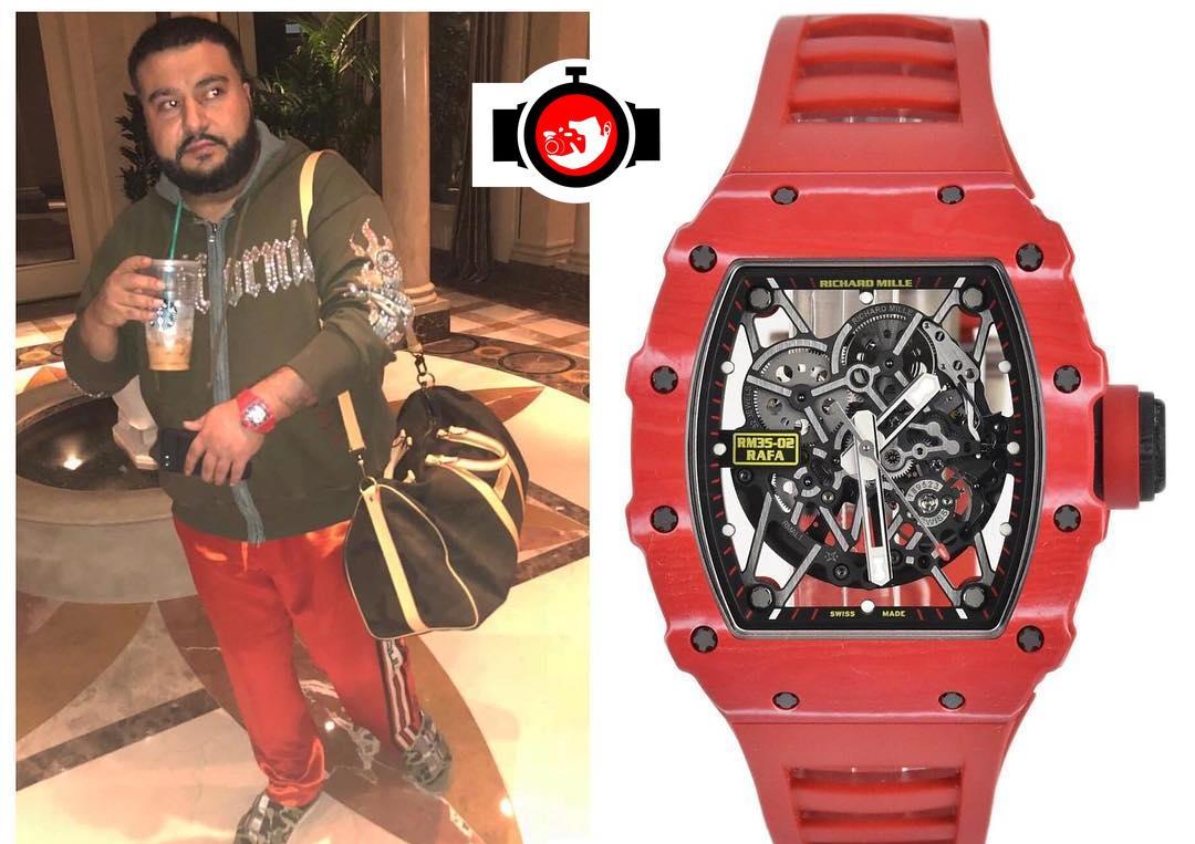 artist Cash XO spotted wearing a Richard Mille RM35-02️