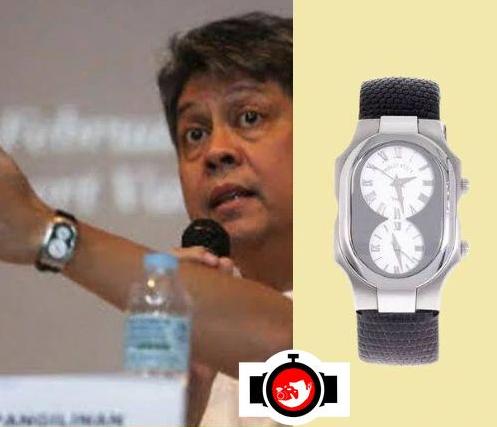 politician Francis Pangilinan spotted wearing a Philip Stein 
