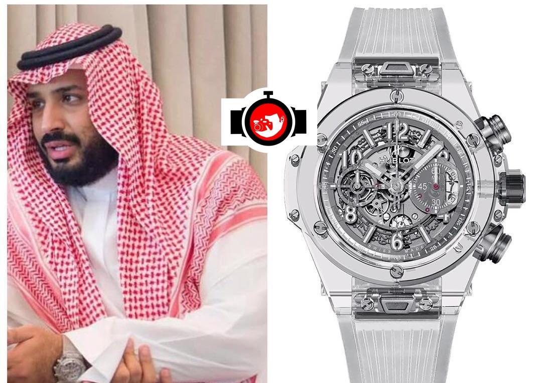 royal Mohammed Bin Salman spotted wearing a Hublot 411.JX.4802.RT
