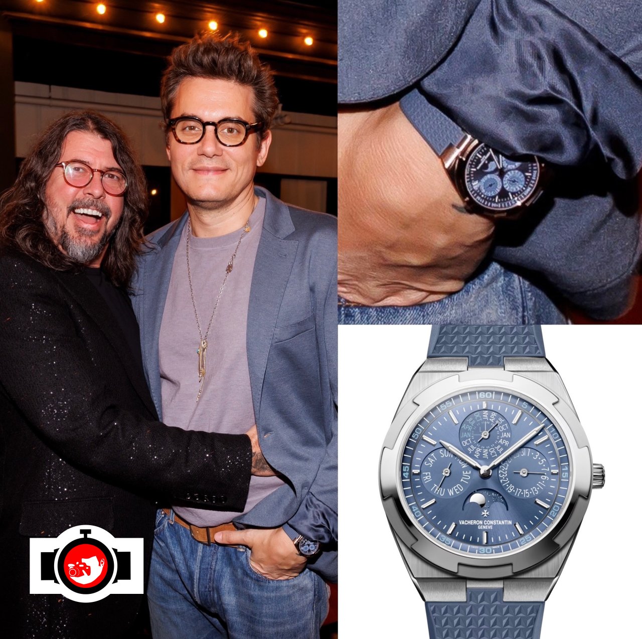 musician John Mayer spotted wearing a Vacheron Constantin 4300V/220G-H119