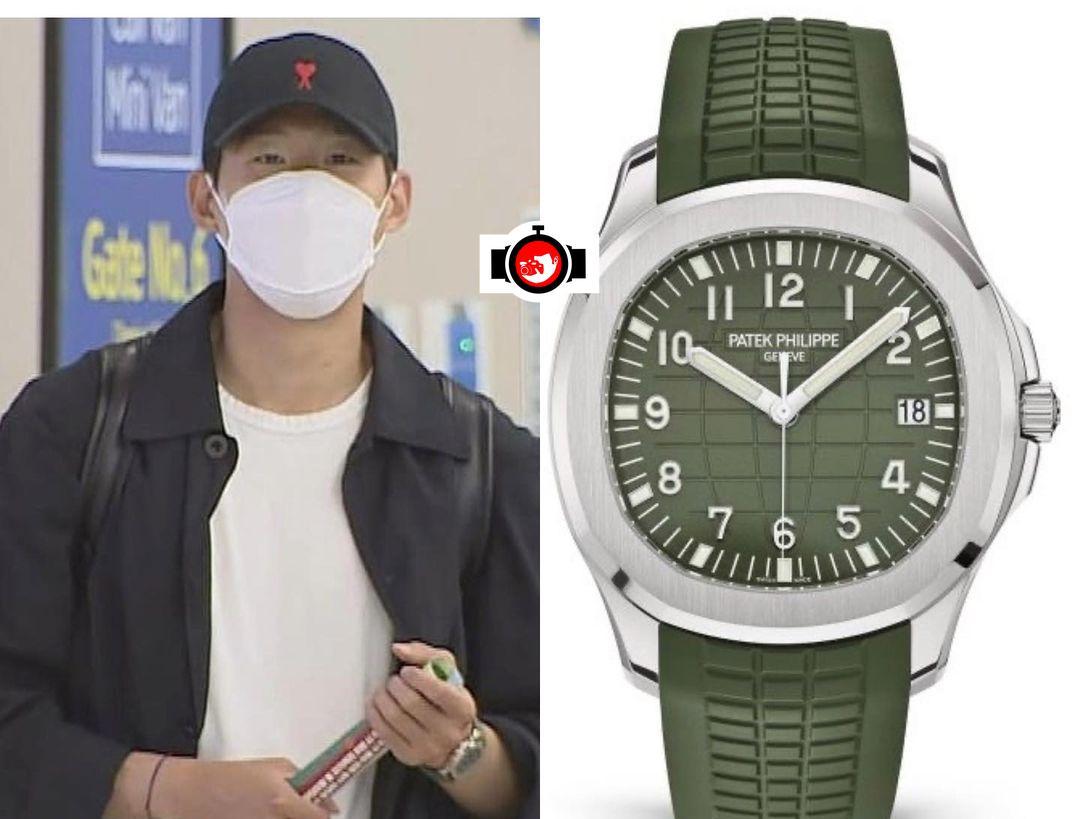 footballer Son Heung-min spotted wearing a Patek Philippe 5168G