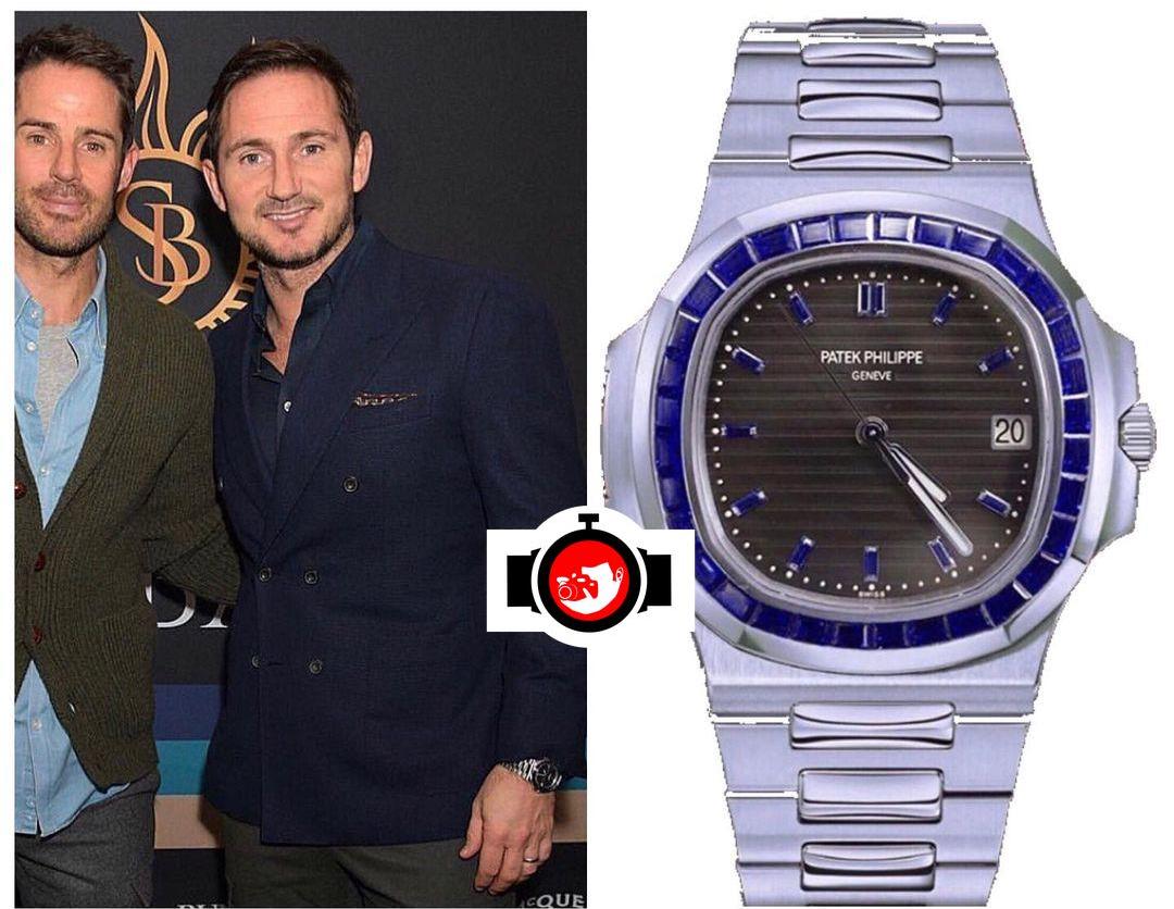 football manager Frank Lampard spotted wearing a Patek Philippe 5711/111P