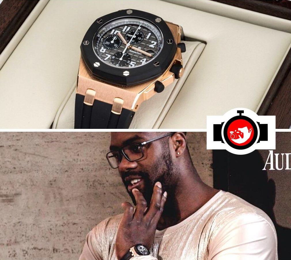 athlete Teddy Riner spotted wearing a Audemars Piguet 
