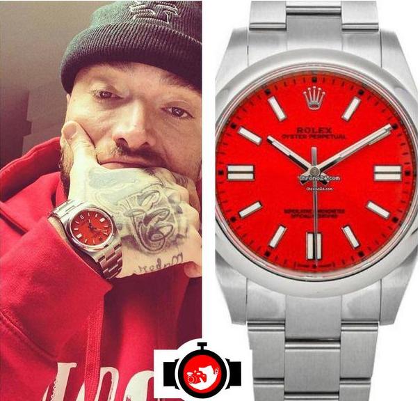 rapper Gué Pequeno spotted wearing a Rolex 124300