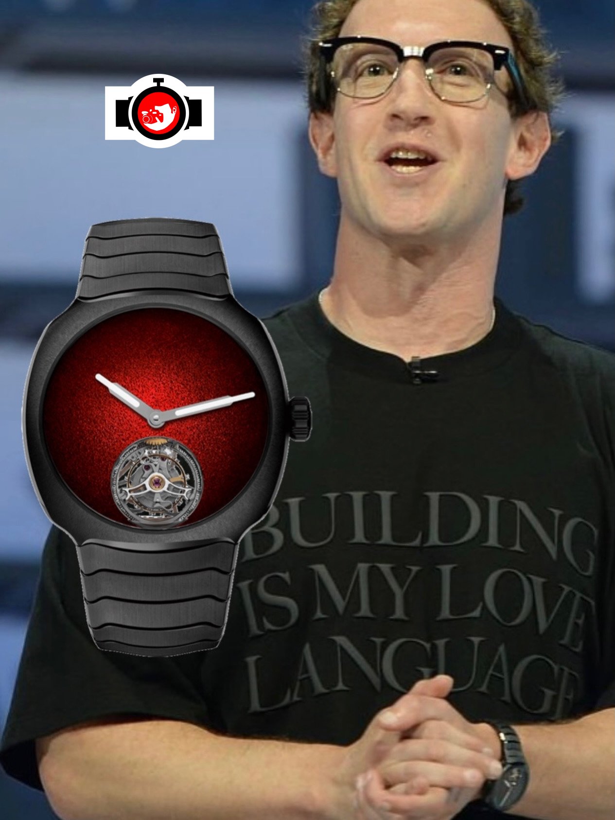 entrepreneur Mark Zuckerberg spotted wearing a H. Moser & Cie. Streamliner Concept Tourbillon