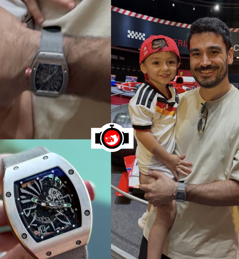 footballer İlkay Gündoğan spotted wearing a Richard Mille RM 010
