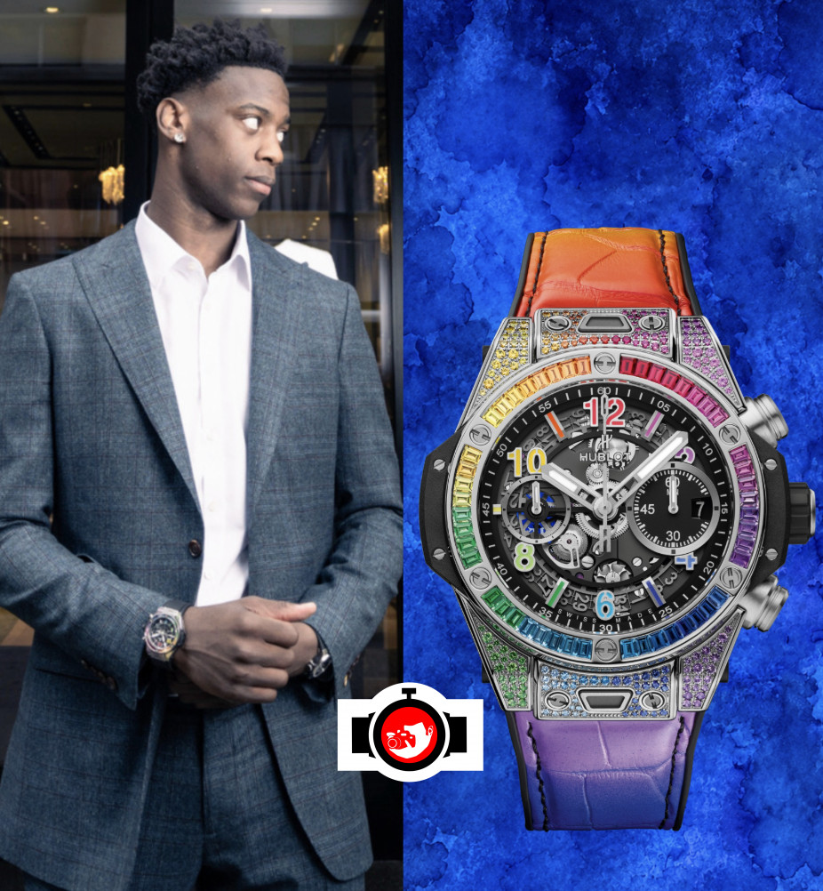 basketball player AJ Dybantsa spotted wearing a Hublot 401.NX.1198.NX.3900