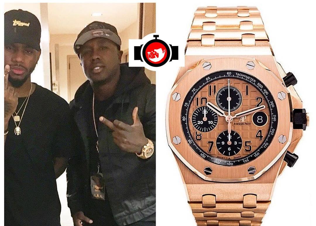 boxer Andre Berto spotted wearing a Audemars Piguet 26470OR
