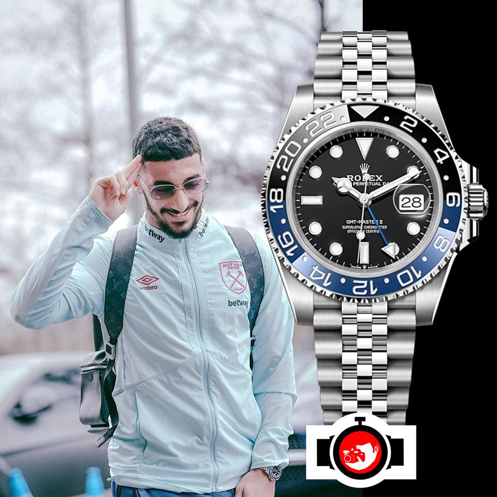 footballer Saïd Benrahma spotted wearing a Rolex 