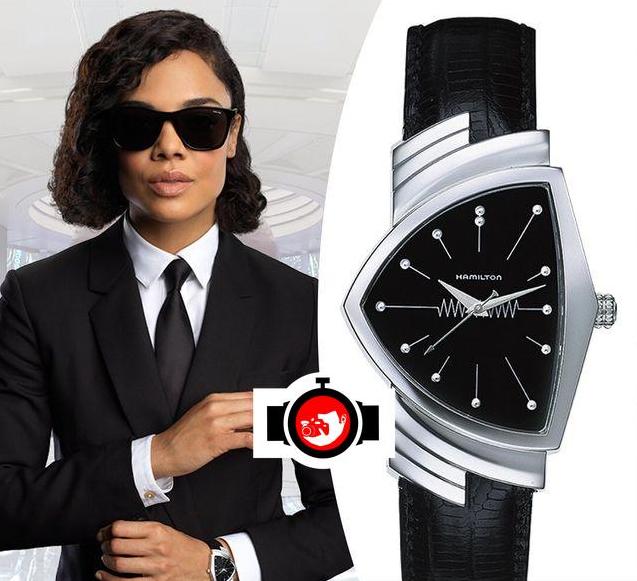 actor Tessa Thompson spotted wearing a Hamilton 