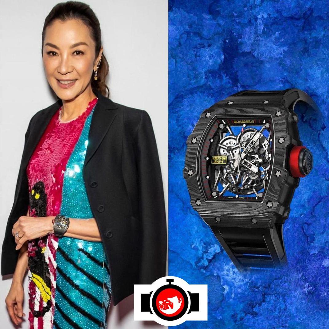 actor Michelle Yeoh spotted wearing a Richard Mille RM 35-02
