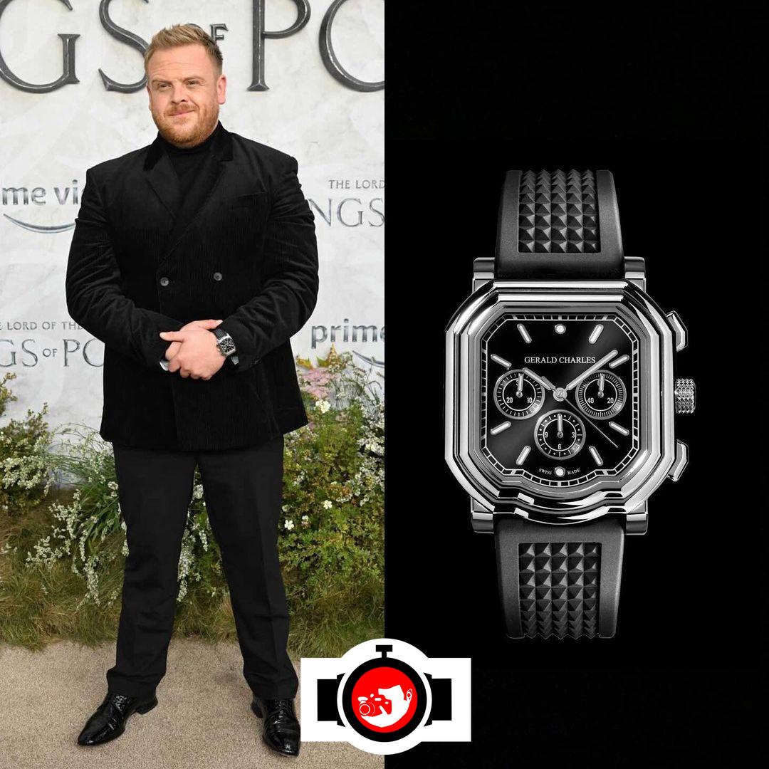 actor Owain Arthur spotted wearing a Gerald Charles 
