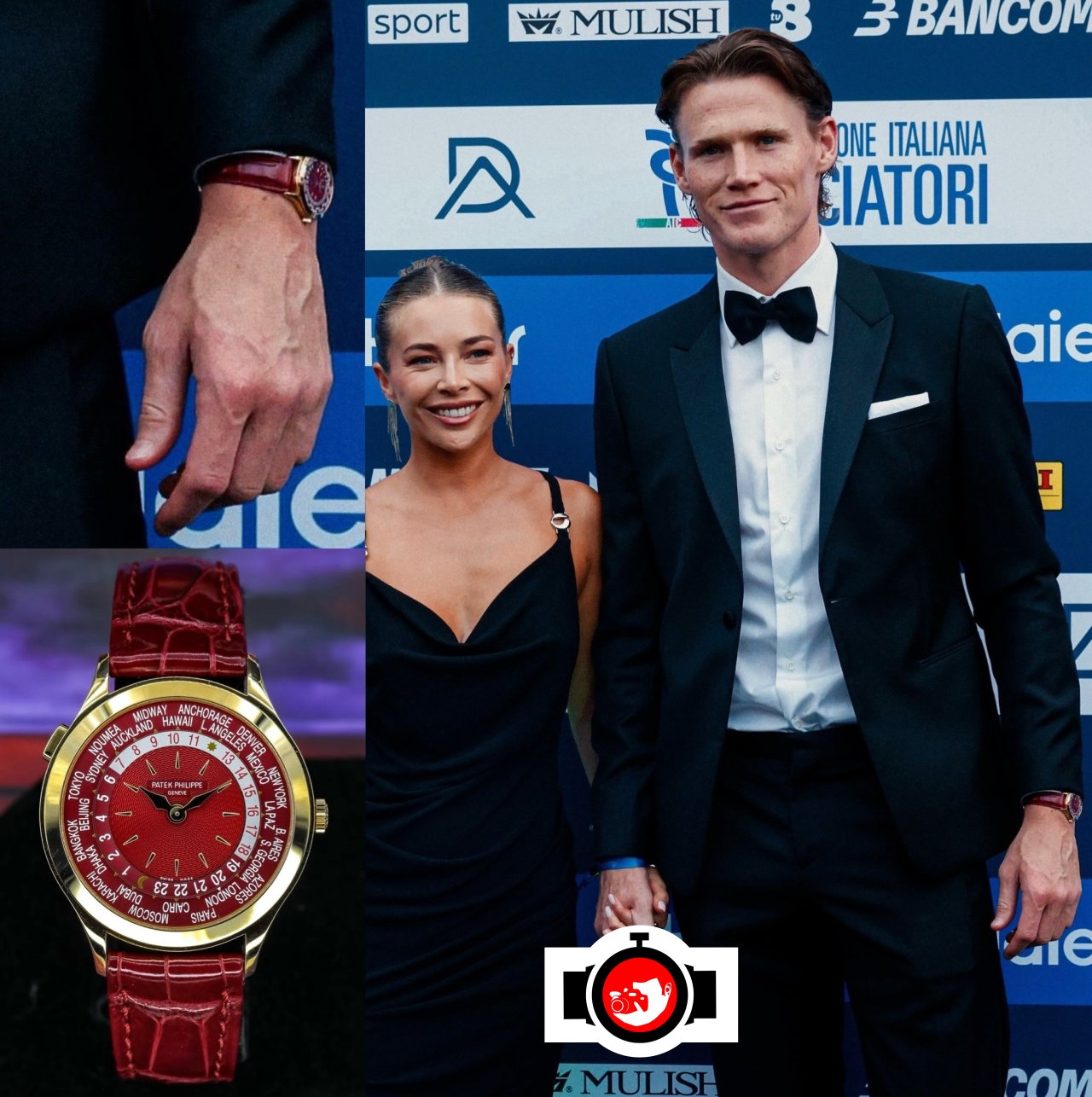 Scott McTominay Spotted Wearing Patek Philippe World Time in 18k Gold at Gran Galà del Calcio 2026