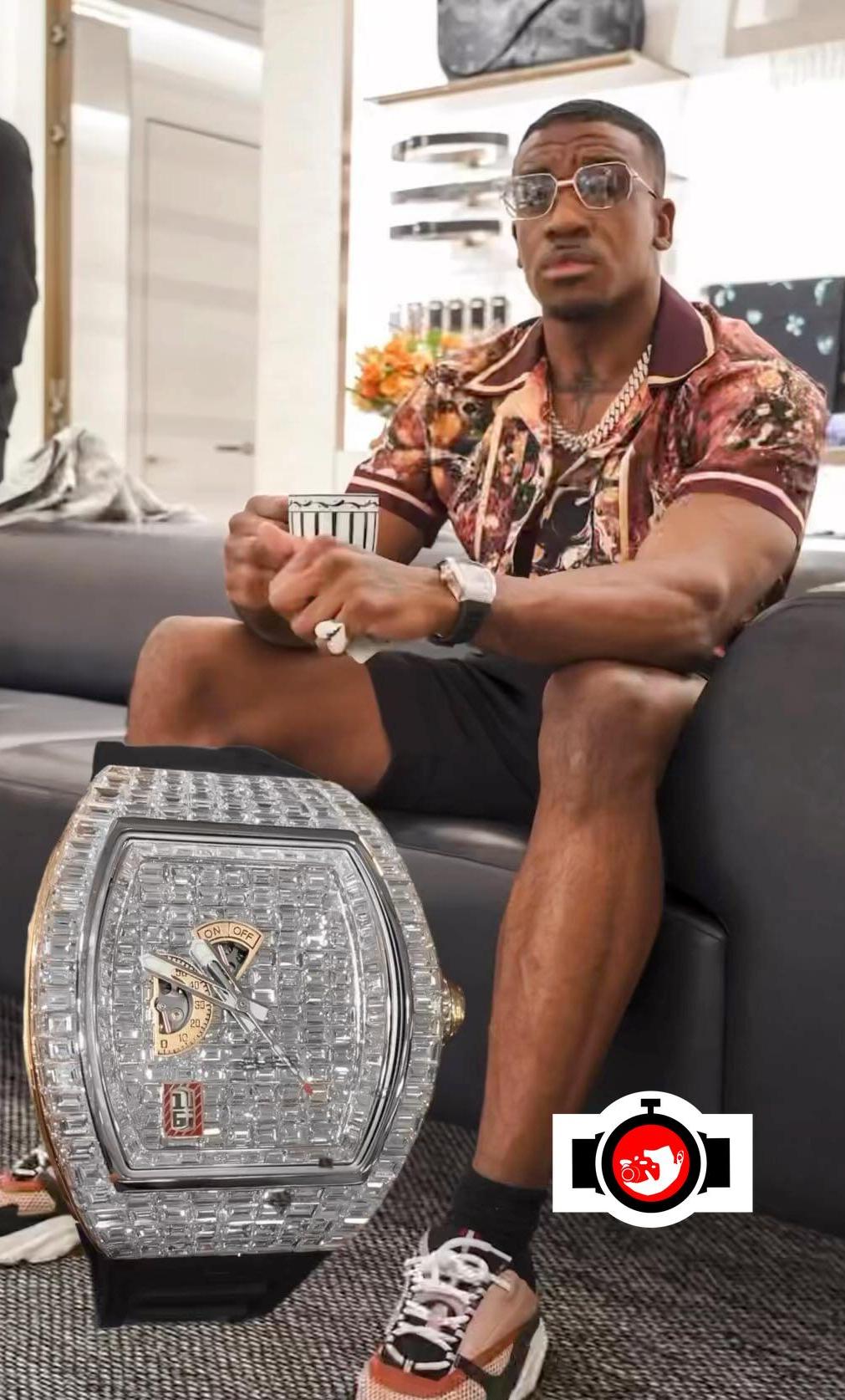 rapper Bugzy Malone spotted wearing a Richard Mille RM 30