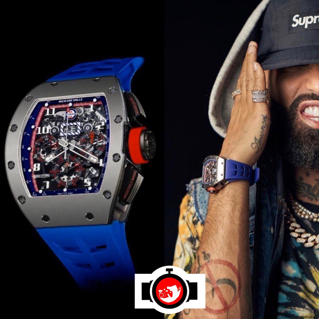singer Arcangel spotted wearing a Richard Mille RM011