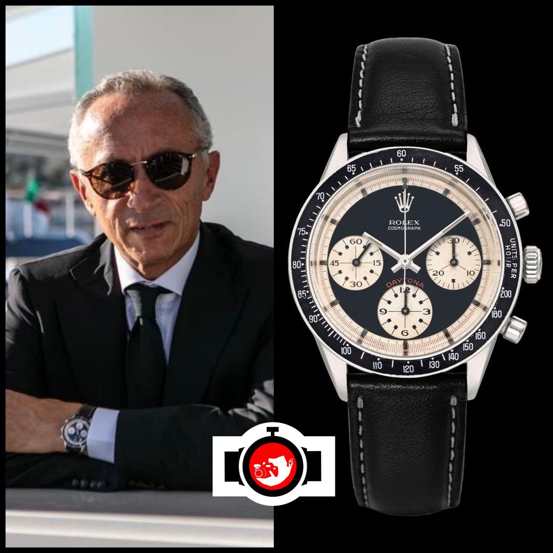 business man Alberto Galassi spotted wearing a Rolex 6264