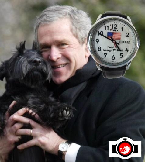 politician George W. Bush spotted wearing a Timex 