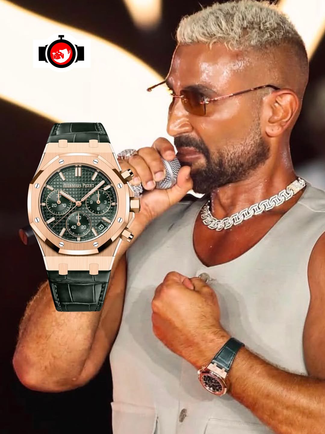 singer Ahmad Saad spotted wearing a Audemars Piguet 26331OR.OO.1220OR.02