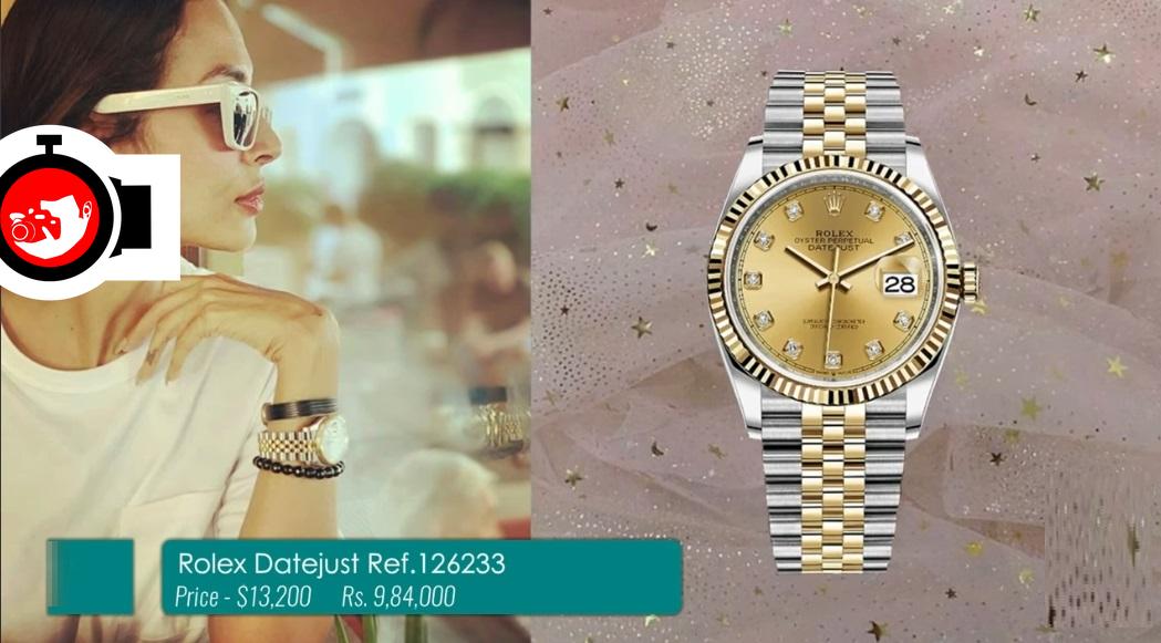 actor Malaika Arora spotted wearing a Rolex 126233