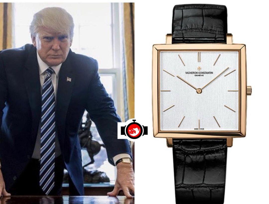 politician Donald Trump spotted wearing a Vacheron Constantin 43043/000R